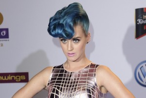Katy Perry and her marvelous blue coiffure
